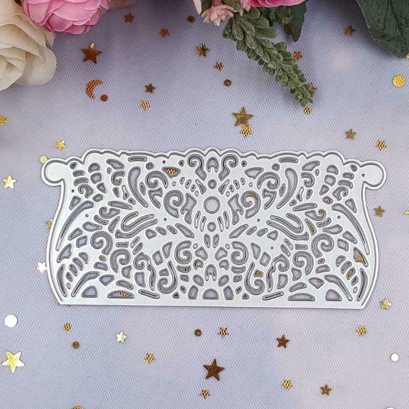 Greeting Card Cover Border Die-Cuts Stencils for DIY Scrapbooking Carbon Steel