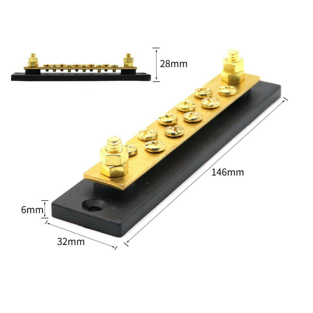 150A brass busbar power distribution block busbar