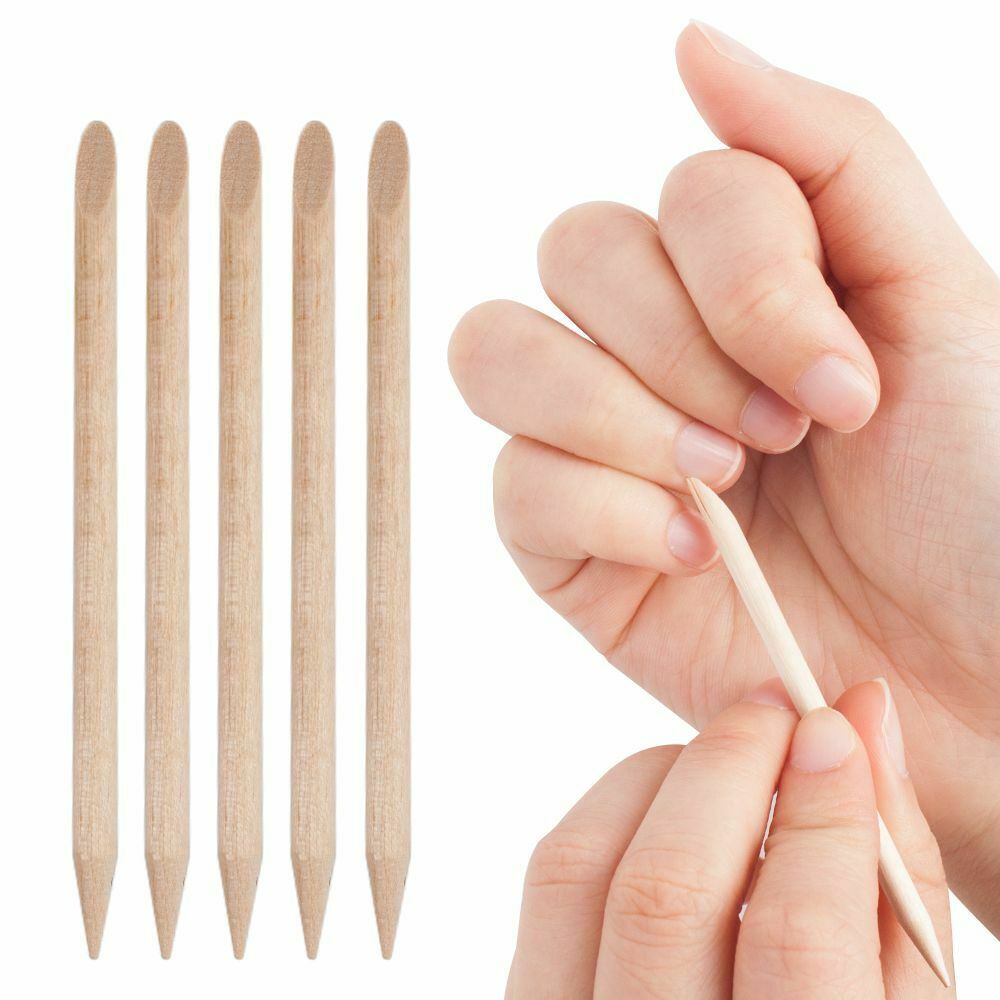 Remover Nail Cuticle Pusher Orange Wood Sticks Pedicure Pusher Dual-ended