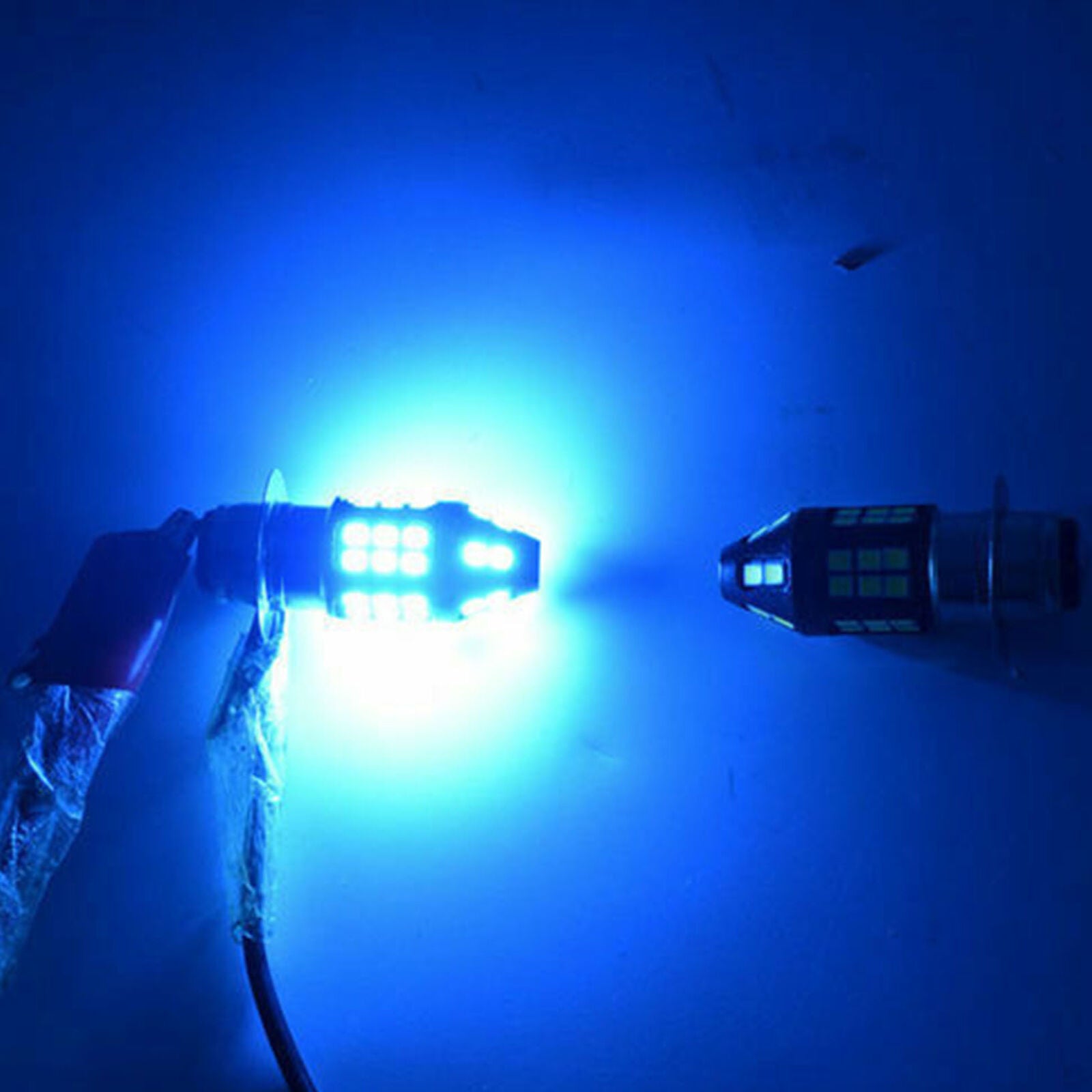 2x H6M Ice Blue 8000K LED Headlight Bulbs For Yamaha Raptor 700 700R 2006-2018