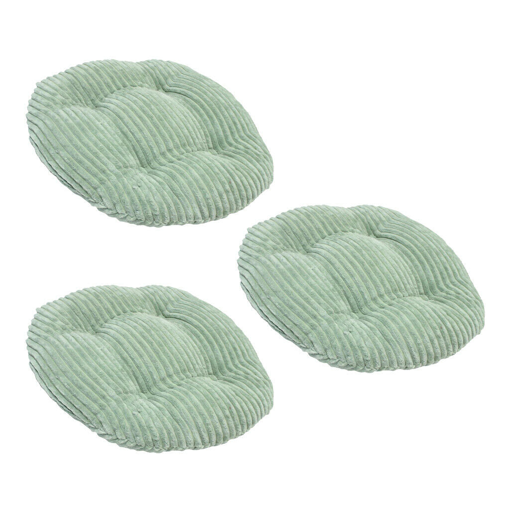 3 Pieces Floor Cushion Tatami living room,Cushion Plush Thicken Round Chair