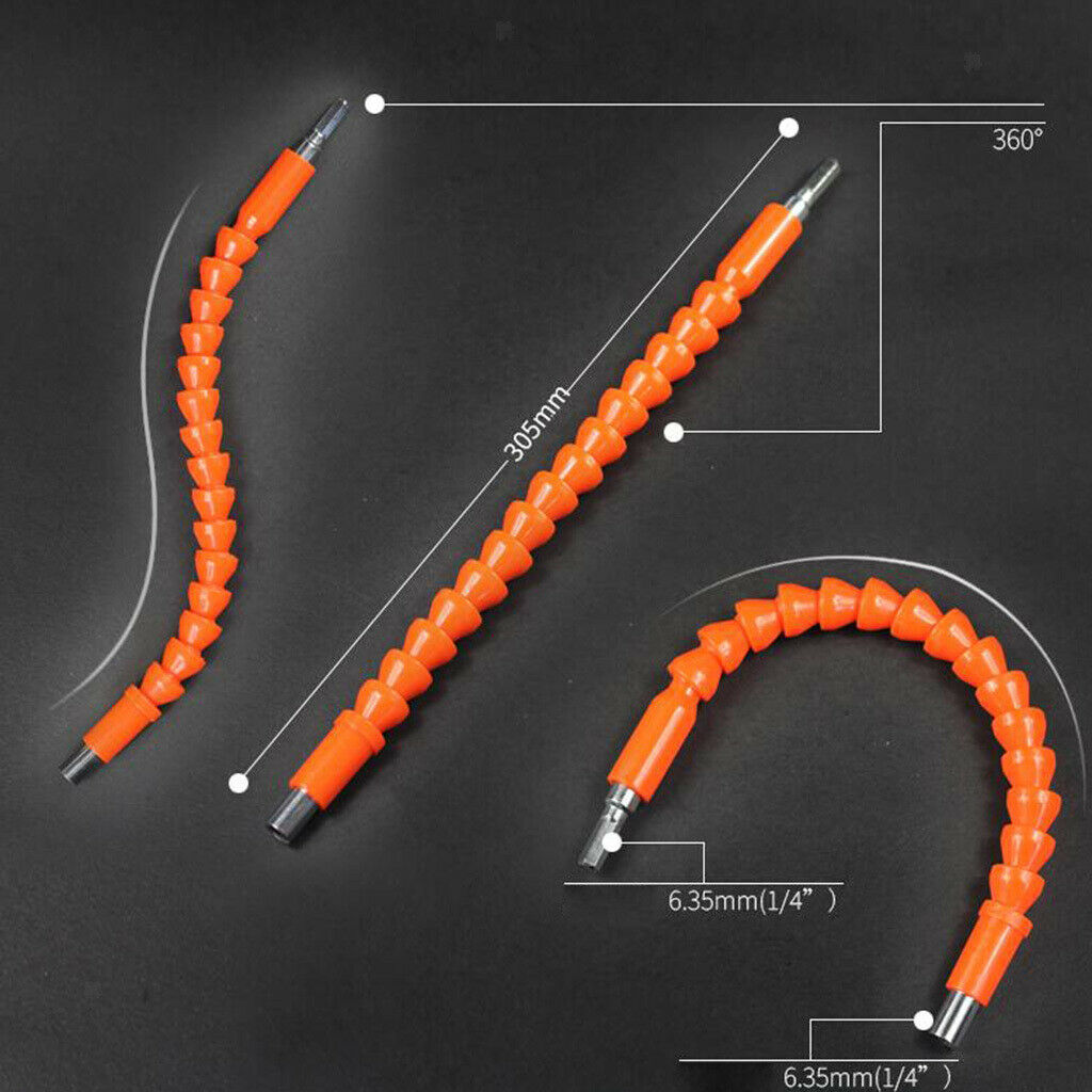 21x Universal Flexible Shaft Electric Screwdriver Head Set Batch 259mm