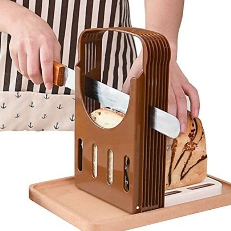 Bread Slicer, Bread/Bake/Bread Slicer Cutter, Foldable Bread Slicer Compact W5E3
