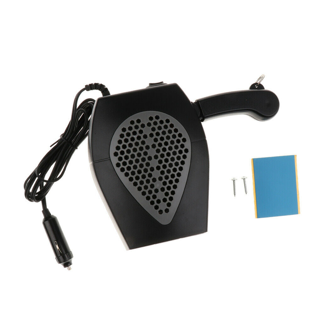 Car (Black) 24V Electric Auto Heater Hot Cool Fan Window Demister Defroster