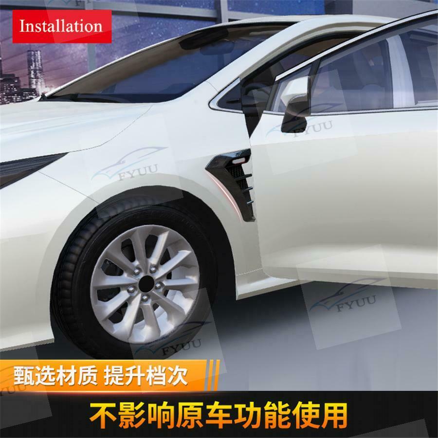 Universal Glossy Black Car Side Body Marker Air Flow Fender Wing Vent Trim Cover