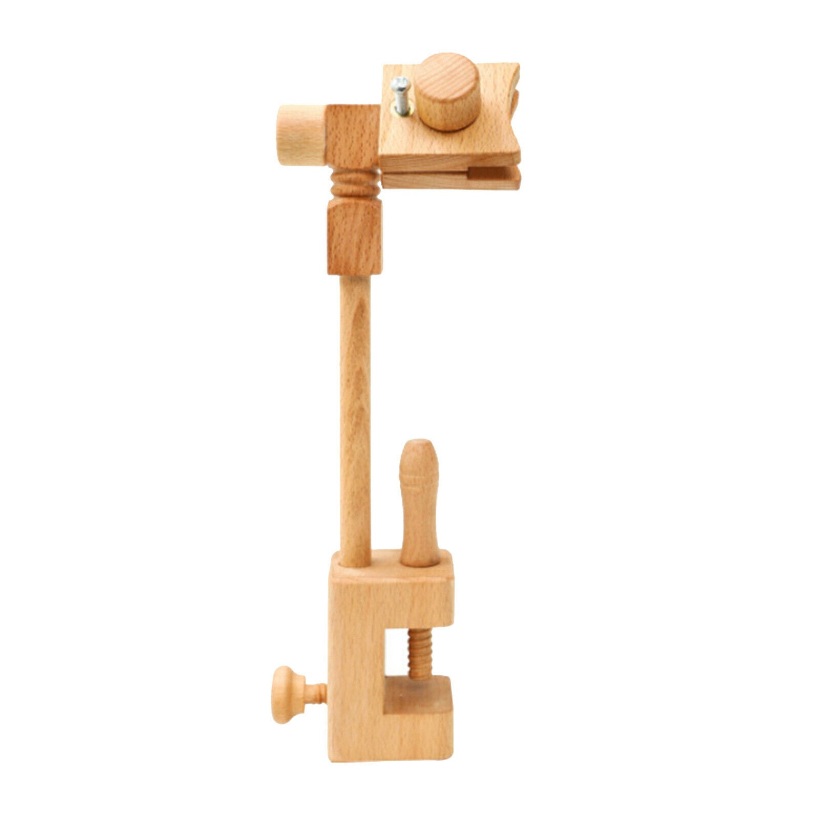 Solid Wooden Embroidery Hoop Stand Rack Table Cross Stitch Frame DIY Craft