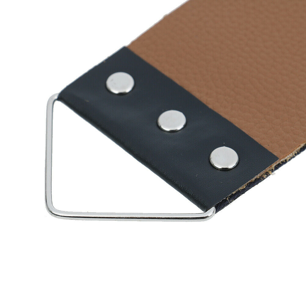 1XCanvas Leather Shaving Strop Straight Razor Sharpener Strap Belt Shaving.l8