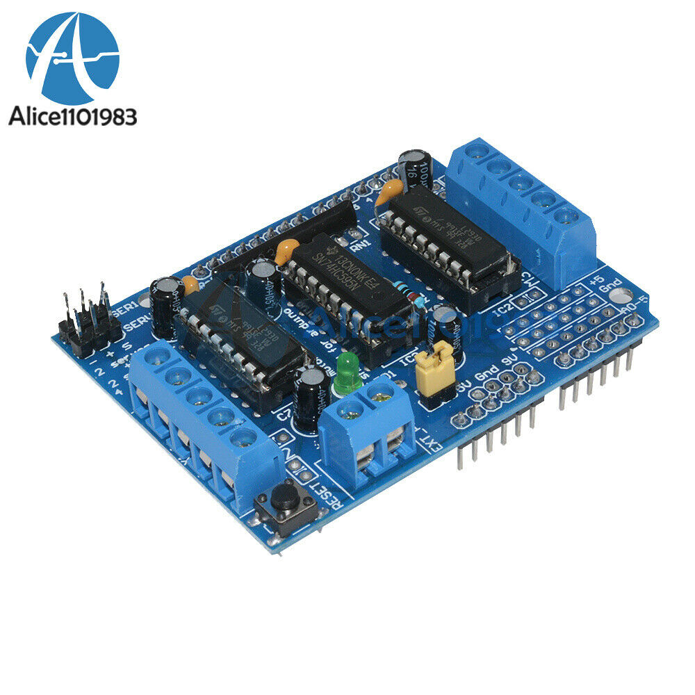 Motor Drive Shield Expansion Board L293D For Arduino Duemilanove Mega2560  UNO