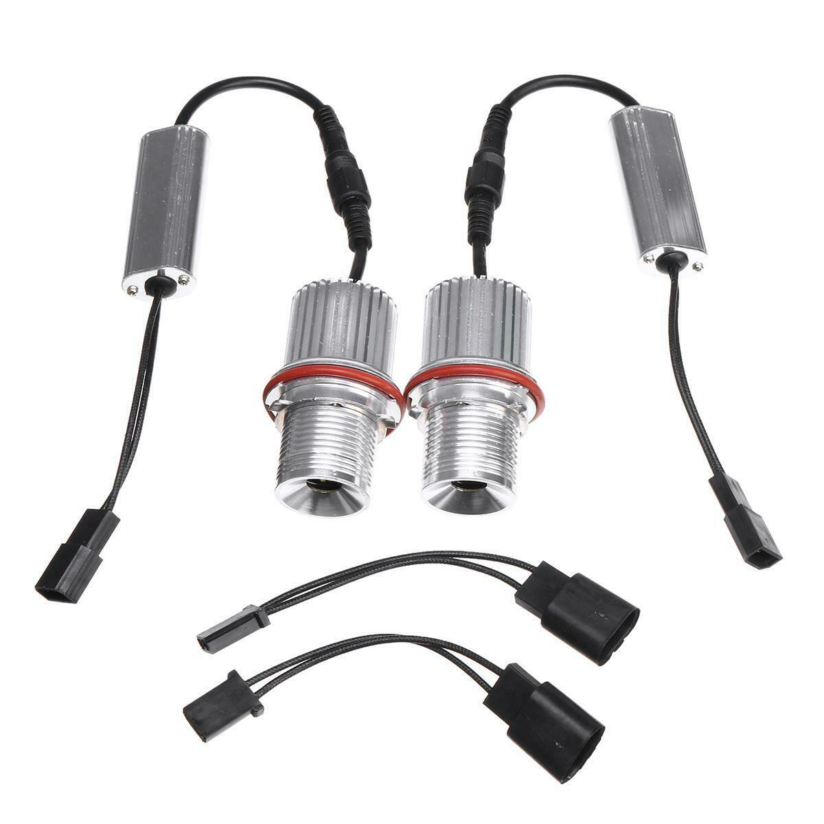 2 x 45w White Angel Eyes LED Marker Halo Ring Light Bulb For BMW E39 E53 E60 E61