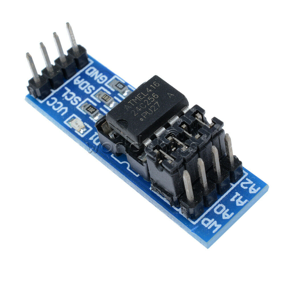 2PCS AT24C256 Serial EEPROM I2C Interface EEPROM Data Storage Module for Arduino