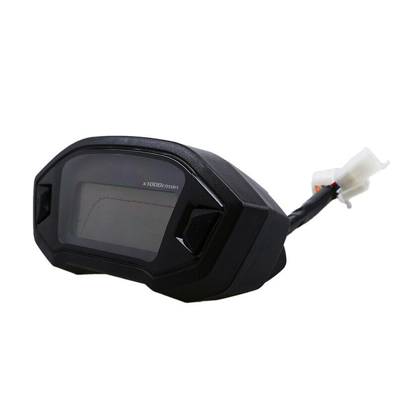 Motorcycle RPM14000 LCD Digital Odometer Speedometer Tachometer Gauge Trip Meter