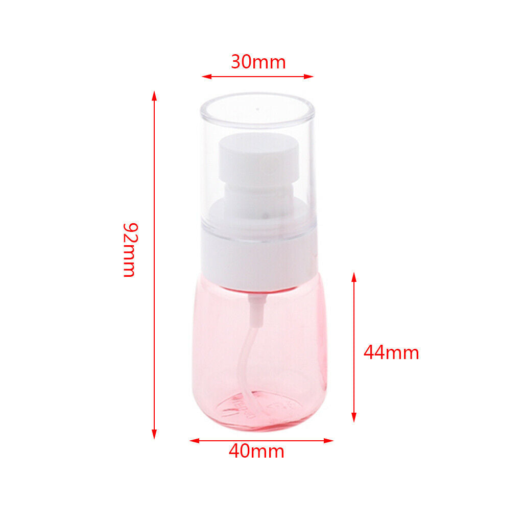 5 Pieces Refillable PETG Fine Mist Sprayer Bottles for Travel Outdoors Pink