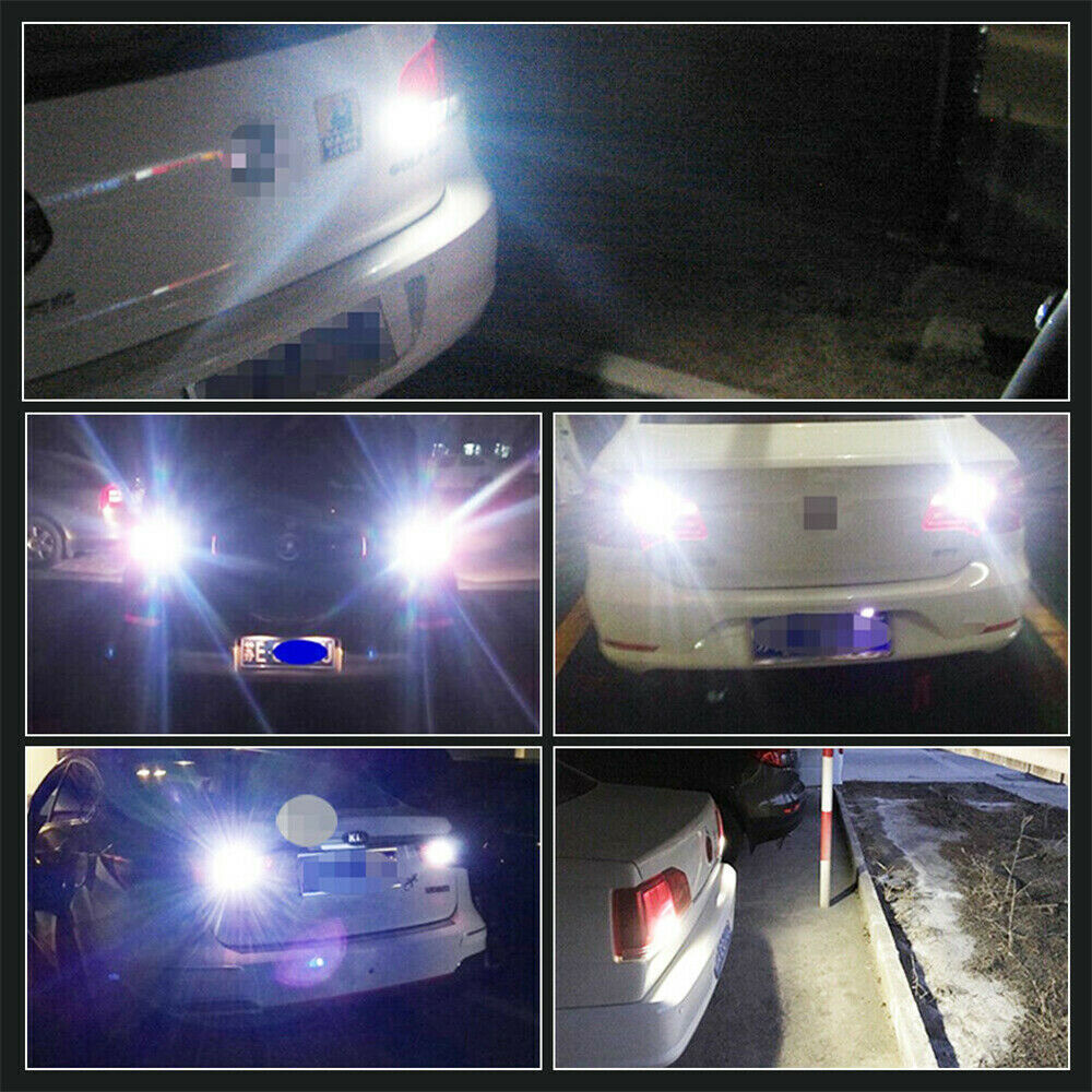 2Pcs 6000K 1156 COB LED Bulbs BA15S White Super Bright Tail Brake Reverse Light