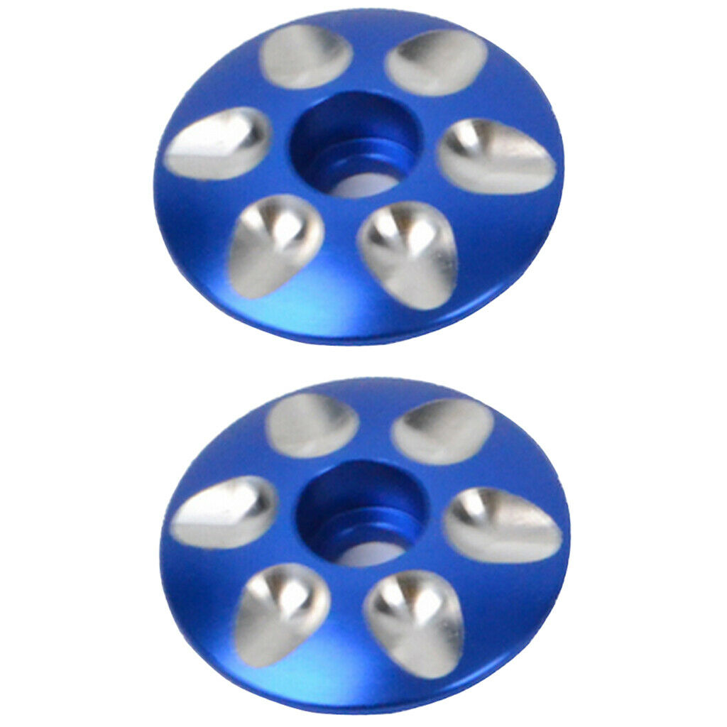 4-part Racing Bike Cover Caps Made of Aluminum Alloy for Spare Parts Blue +