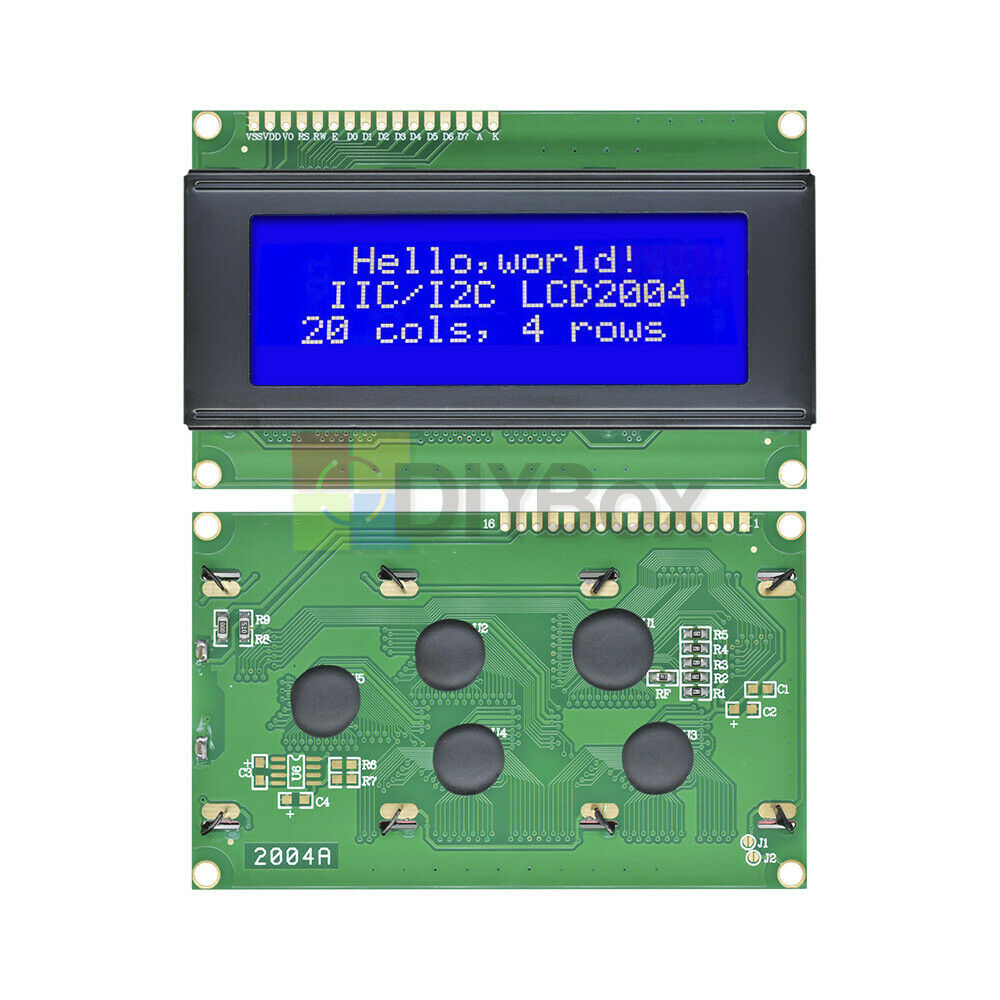 204 LCD 2004 20X4 Character LCD Display Module Blue Blacklight For Arduino