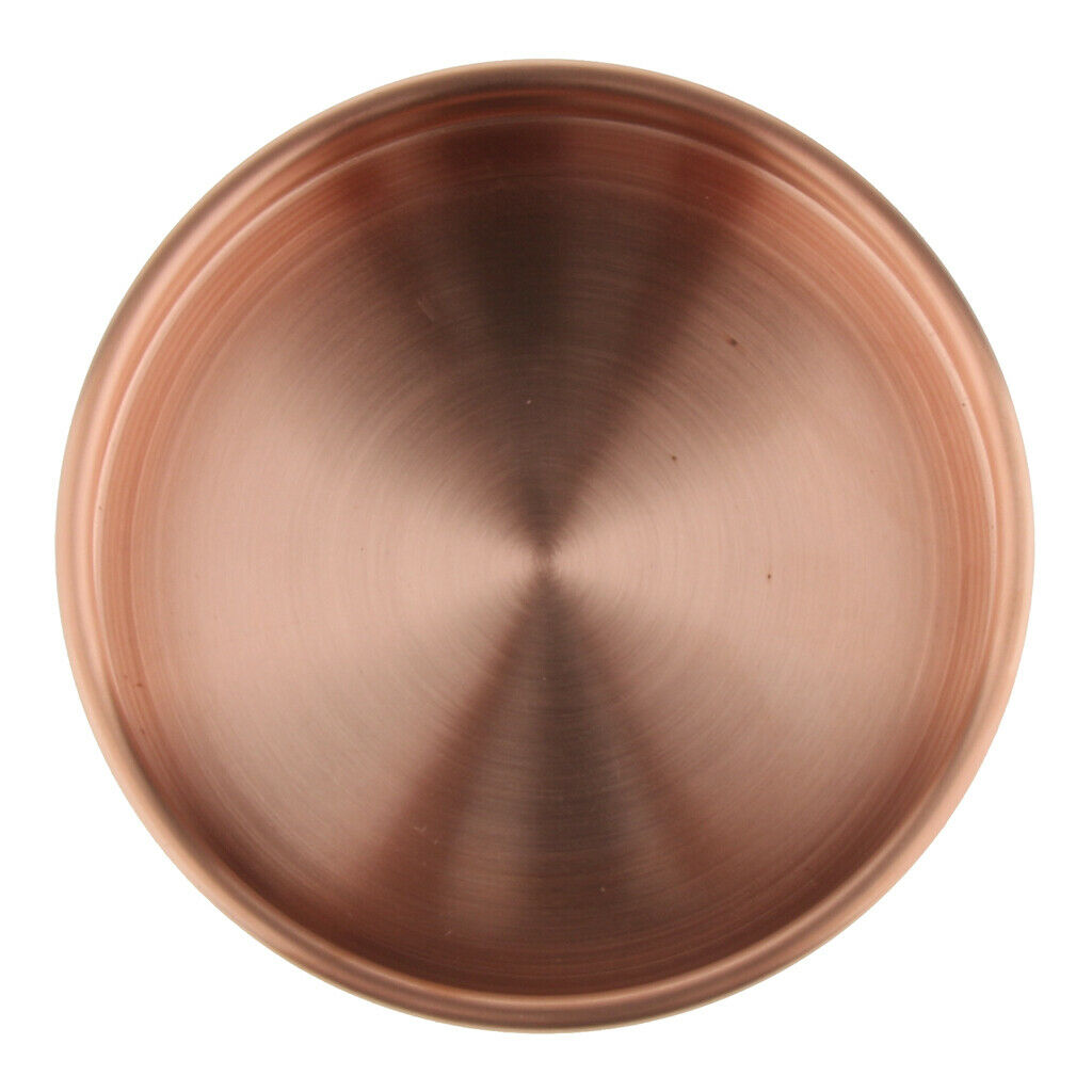 Round Copper Desktop Storage Trays Plate Organizer Photo Props S Pure Copper