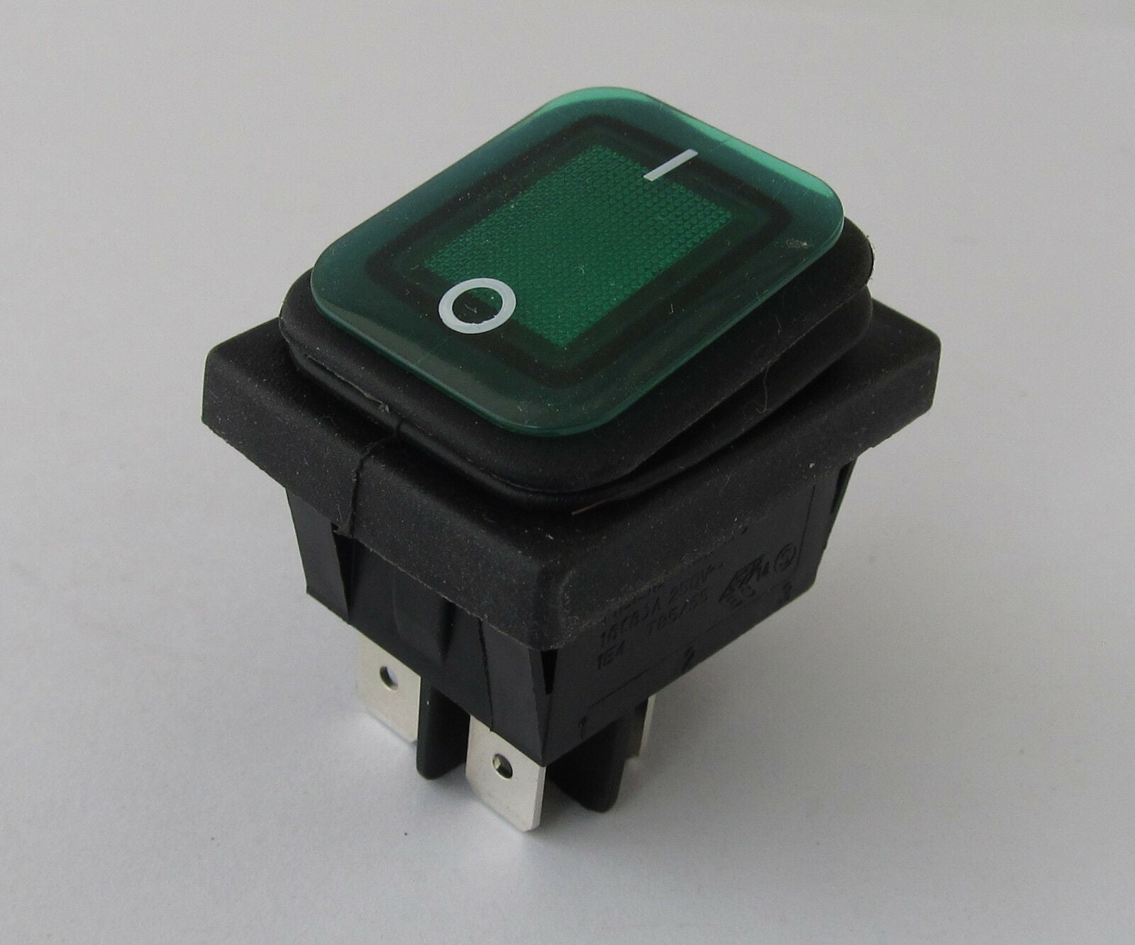 Green RLEIL RL2(P) Waterproof IP65 ON/OFF Boat Car Rocker Switch 16/10A 125/250V