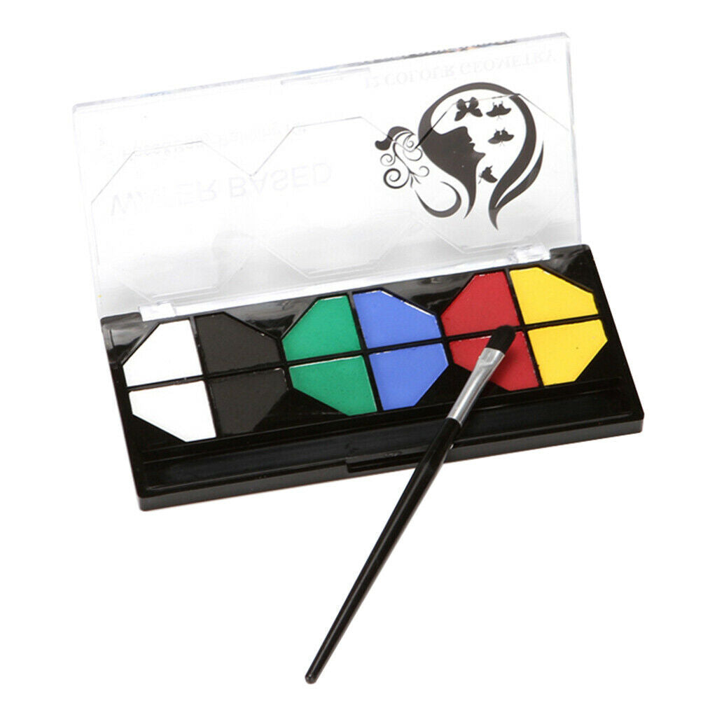 6 Colors Face & Body Painting Pressed Powder Palettes Set Face Art Make Up
