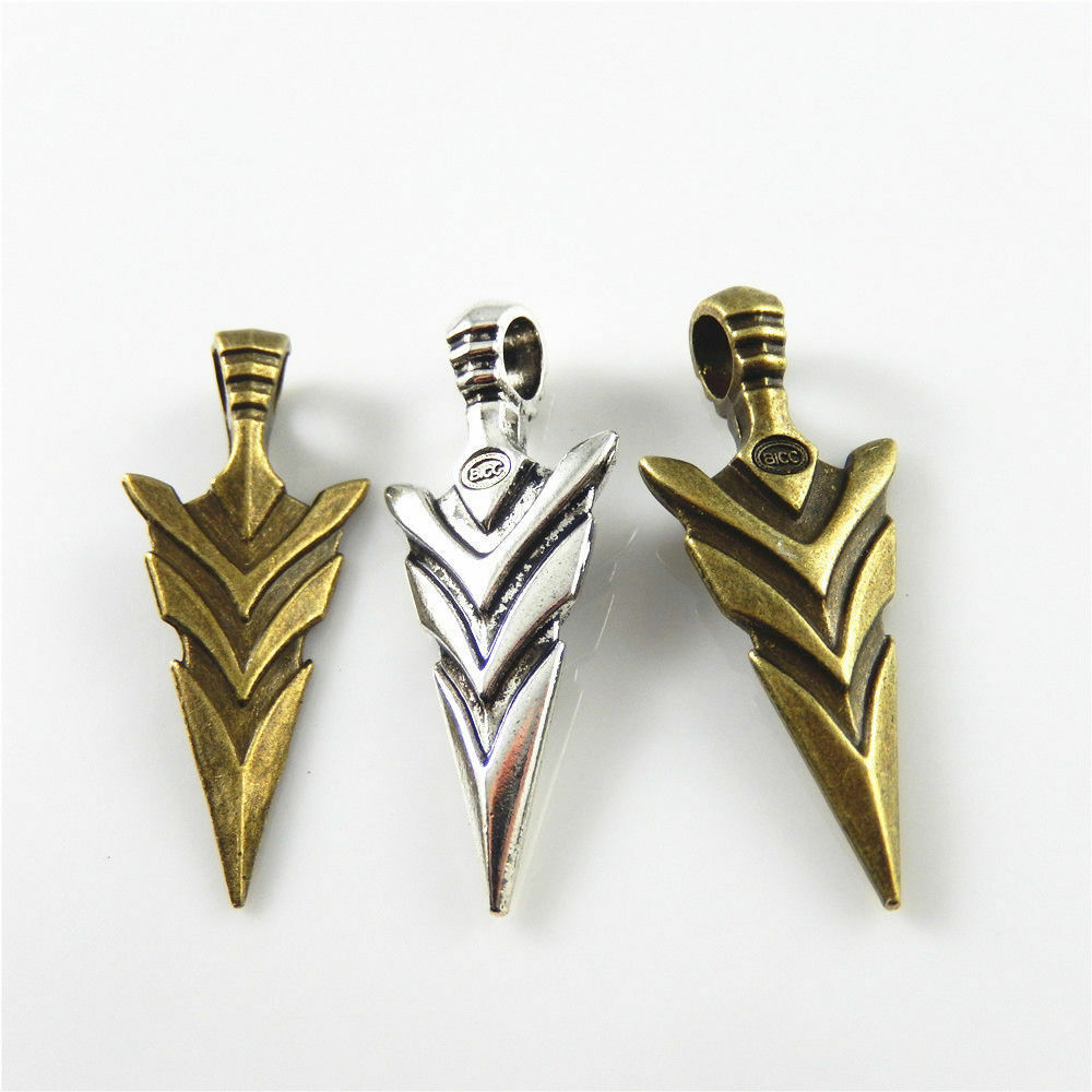 6 pcs Mix Lot Retro Sword Alloy Charm Pendant Jewelry Making Dangle 46*19*9mm