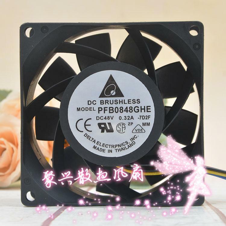 For Delta PFB0848GHE 48V 0.32A 8CM 8038 inverter high equipment cooling fan