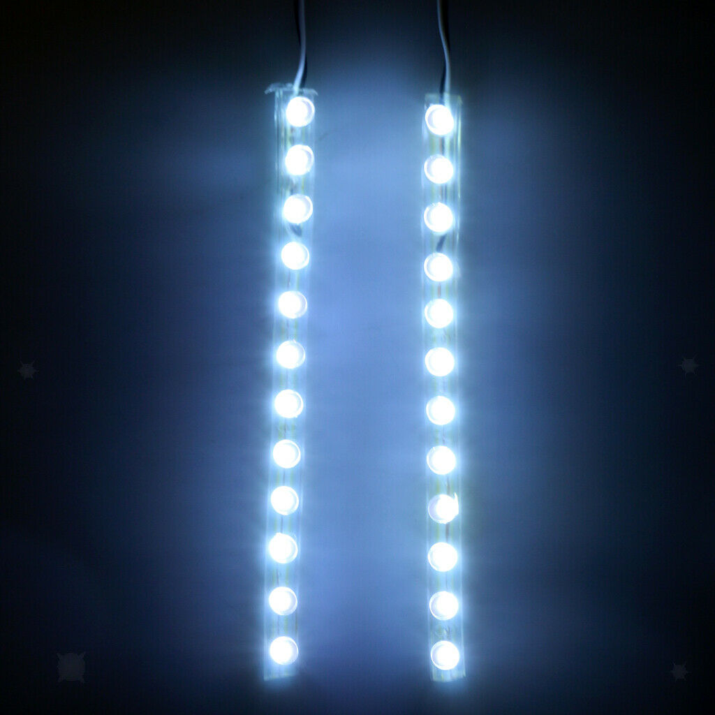 2 x White LED Light Bar with Switch Control for Inline & Roller Skates