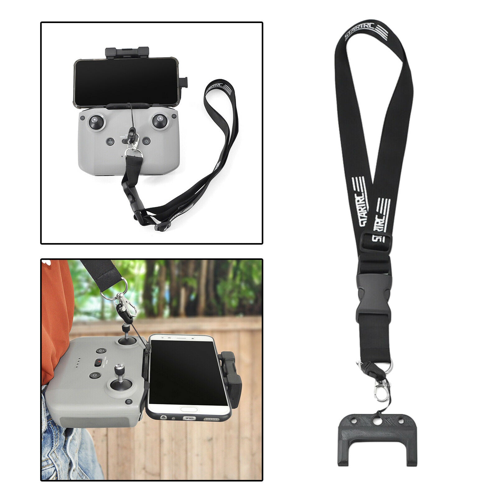 Neck Strap Lanyard for DJI Mavic Air 2 MINI 2 Drone Remote Controller Black