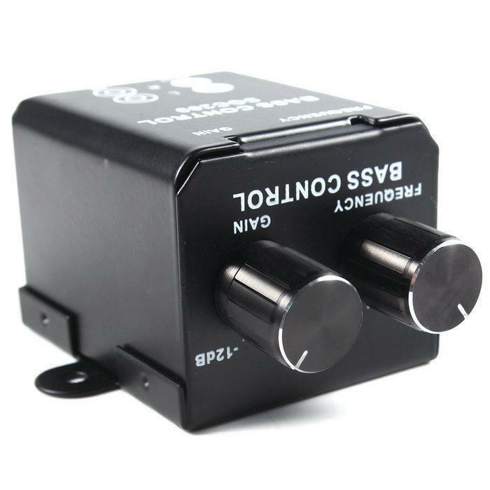 Car Remote Level Volume Amplifier Subwoofer Equalizer Crossover Bass Controller