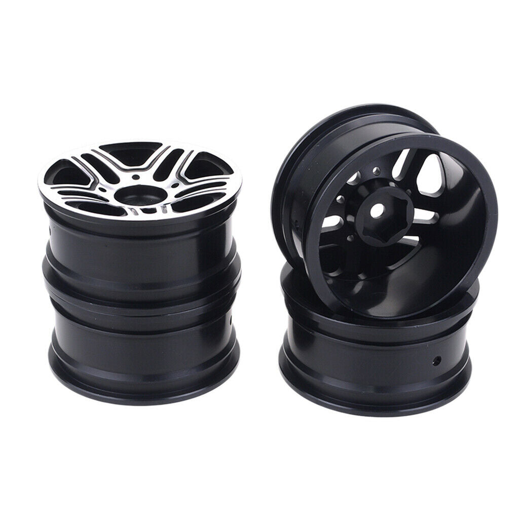 4pcs 1.9" Heavy Duty Metal Wheel Rim Hub 1/10 RC Crawler for Axial TRX4 D90