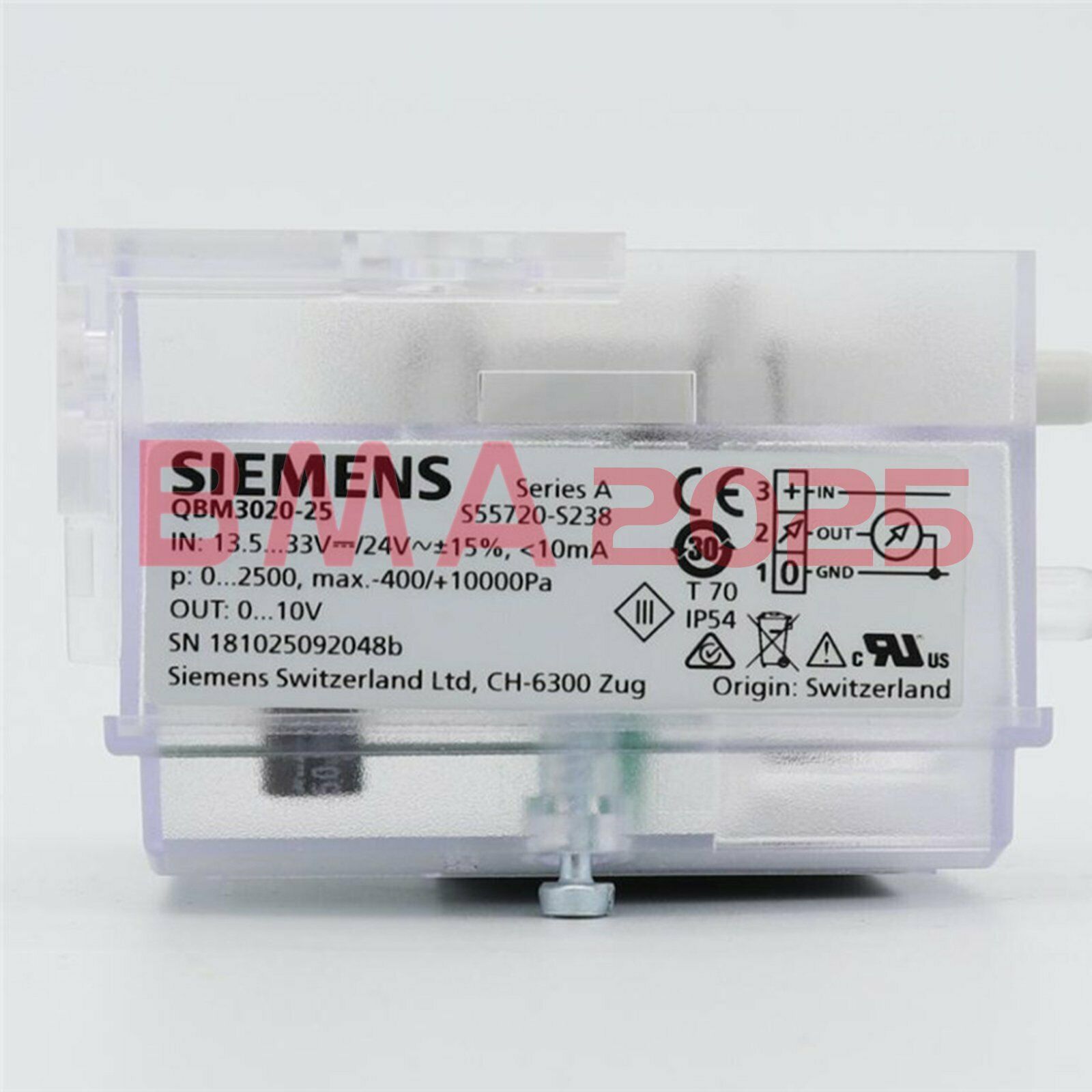 1PC New QBM3020-25 Air wind pressure sensor 1year warranty DHL free Ship SM9T