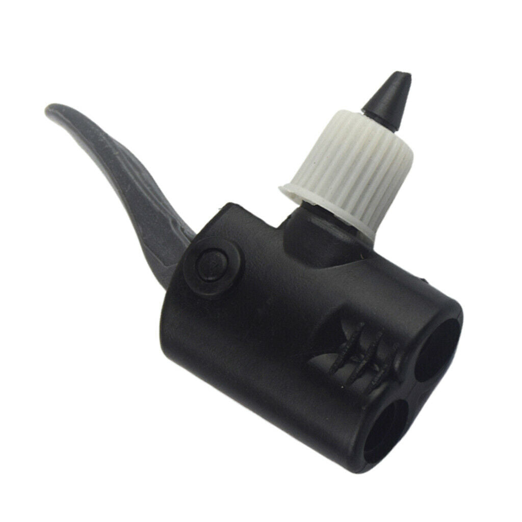 Pump Dual Head Schrader Adaptor Converter  Foot Pump Inflator Nozzle Part