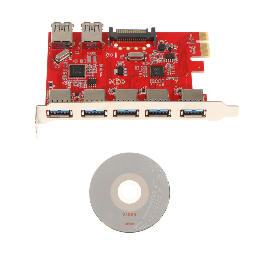 7 USB 3.0 Connectors   Adapter Card Converter For Desktop   5 Gbps