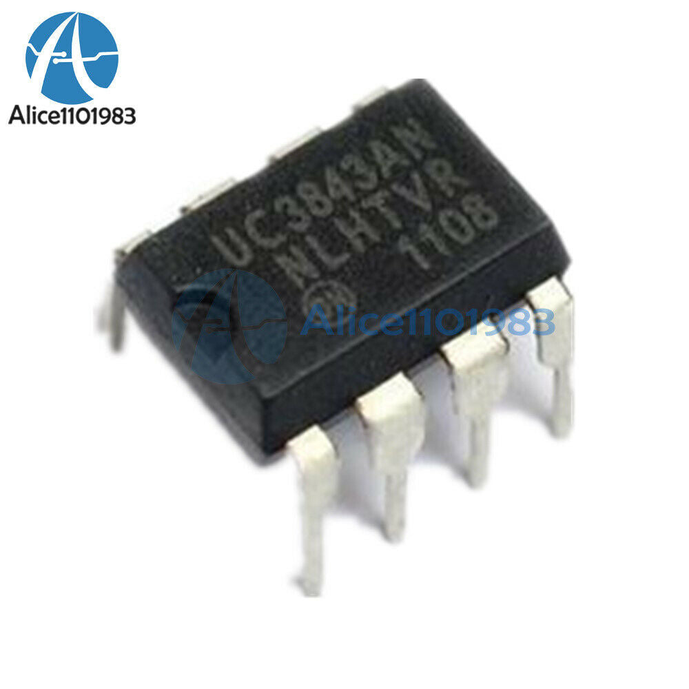 10PCS UC3843AN UC3843 ON 3843 DIP-8 PWM Controller NEW IC