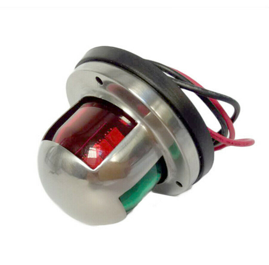 12V Universal Red & Green LED Navigation Signal Light Marine Boat Yacht Truck x1