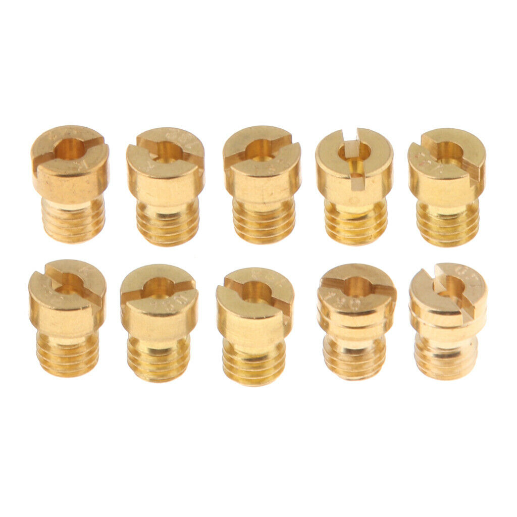 10pcs Main Jet Kit For  OKO KOSO PWK Carburetor 130 132 134 ... 150