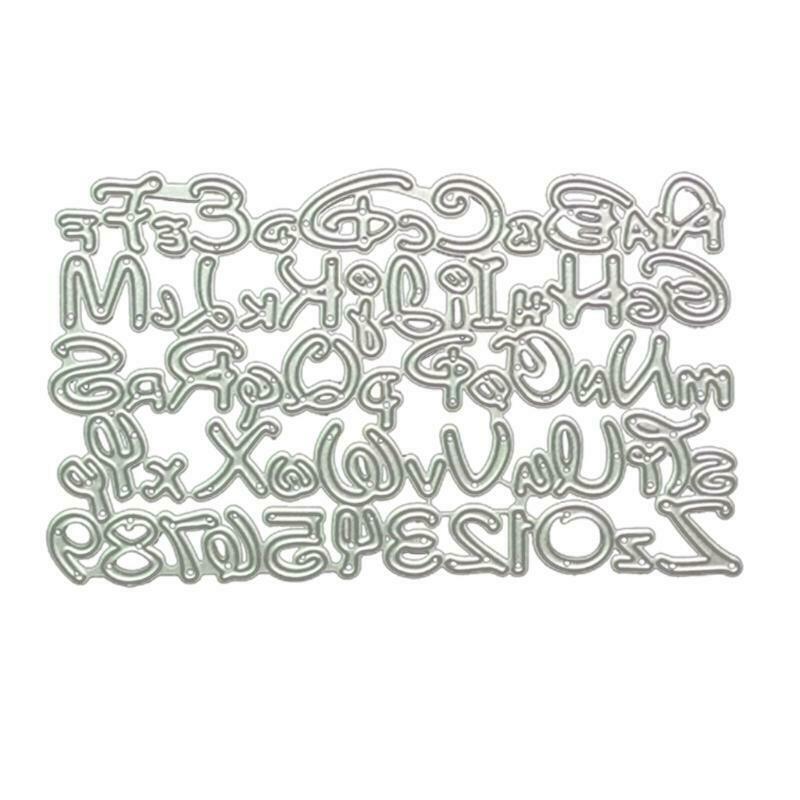 Letter Number Metal Cutting Dies Stencil DIY Scrapbooking Album Paper Card Mold