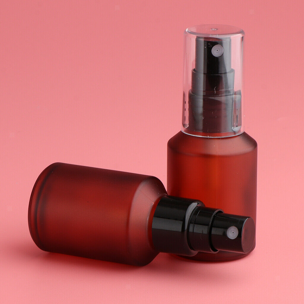 8Pcs 4 Size Refillable Travel Empty Glass Perfume Spray Bottle Atomizer Pump