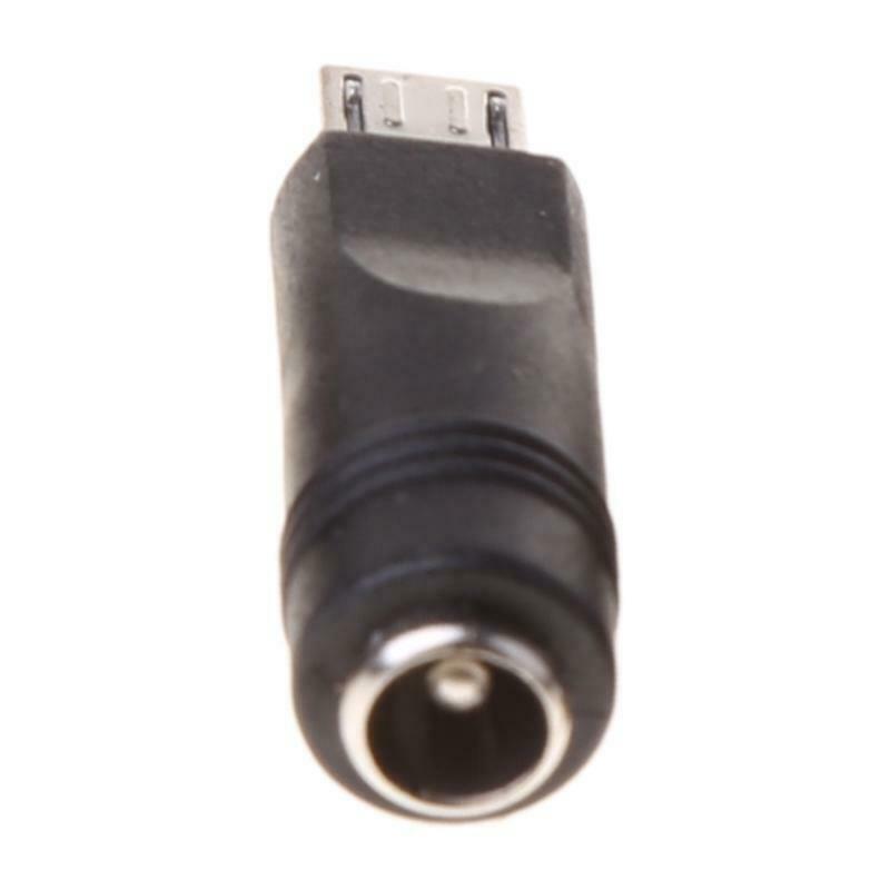 5 Pcs 5.5x2.1mm Female Jack to Micro USB Male Plug DC Power Connector Adapter