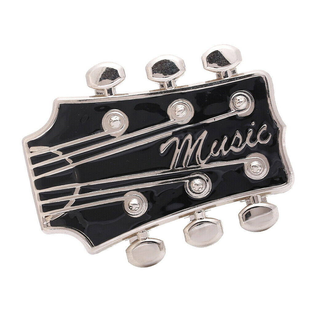 Western Musician Belt Buckle Guitar Headstock Belt Buckle DIY Jeans Ornament