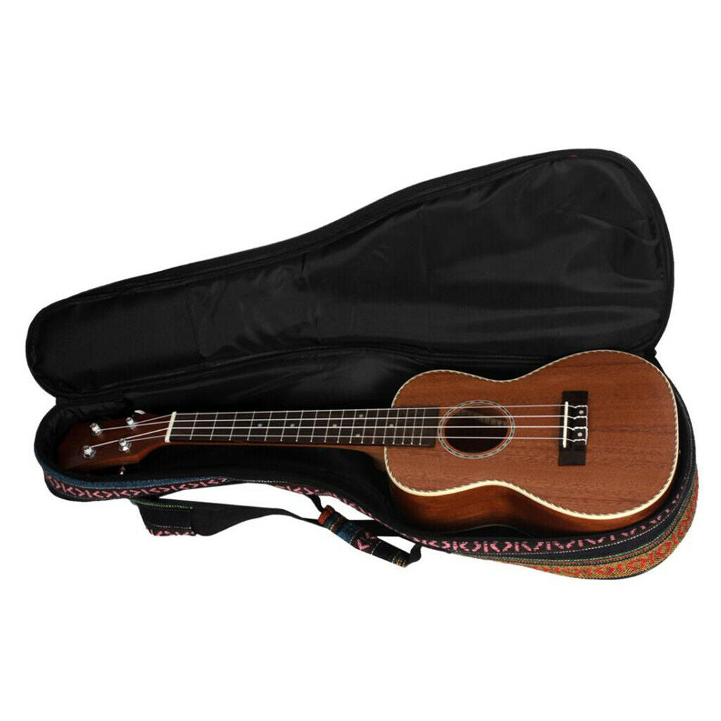 1x Ukulele Travel Bag Padded 23'' Carrying Backpack for Guitar Back Bag Case
