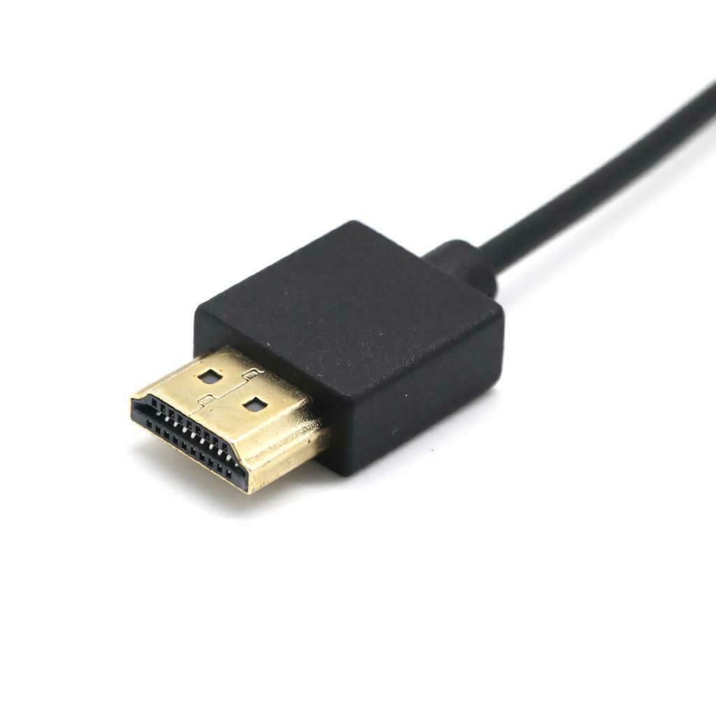 HDMI Male to USB 2.0 Male Plug Adapter Converter Connector Charger Cable 19"