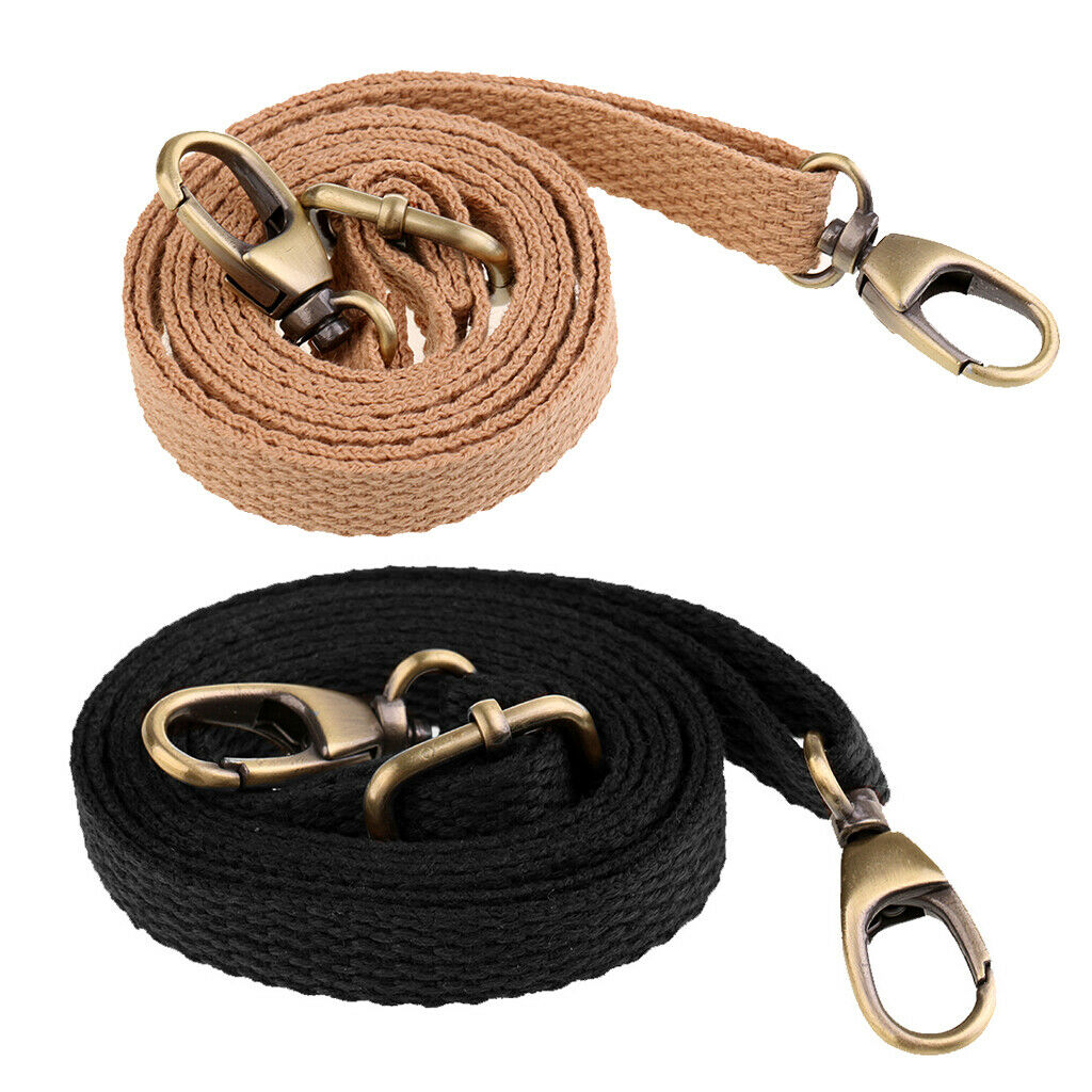 2x Adjustable Canvas School Students Shoulder Bag Strap Handle Replacements