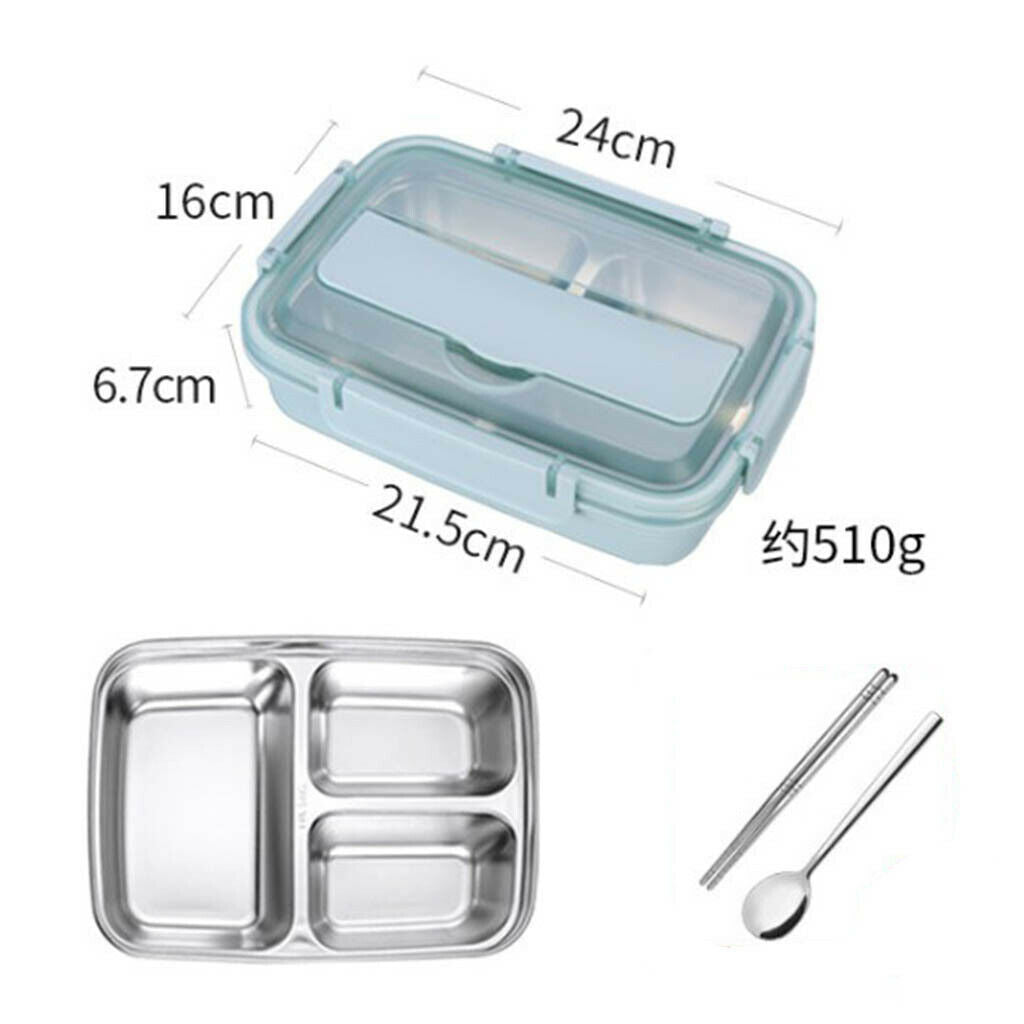 Stainless Steel Lunch Boxes Bento Box With spoon and chopsticks