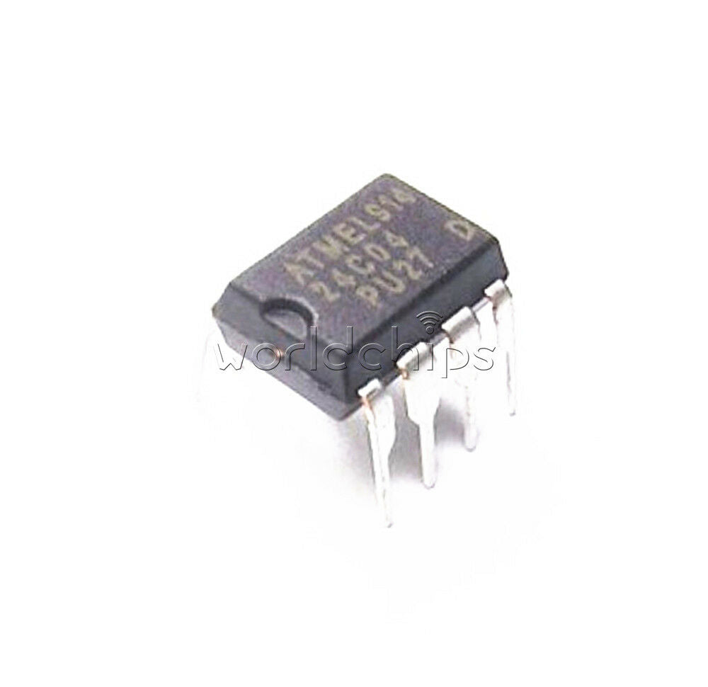 50PCS AT24C04N AT24C04N DIP-8 IC AT24C04 EEPROM 4KBIT 400KHZ