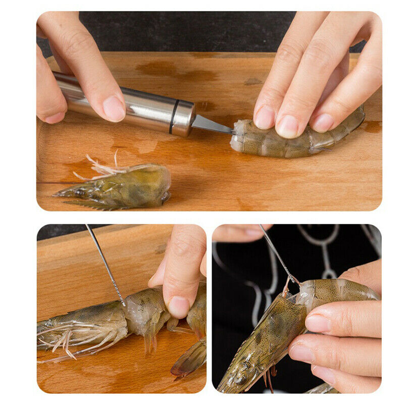 1 Set Shrimp Stripper Line Cutter Clean Shrimp Line Shell Remover Thread .l8