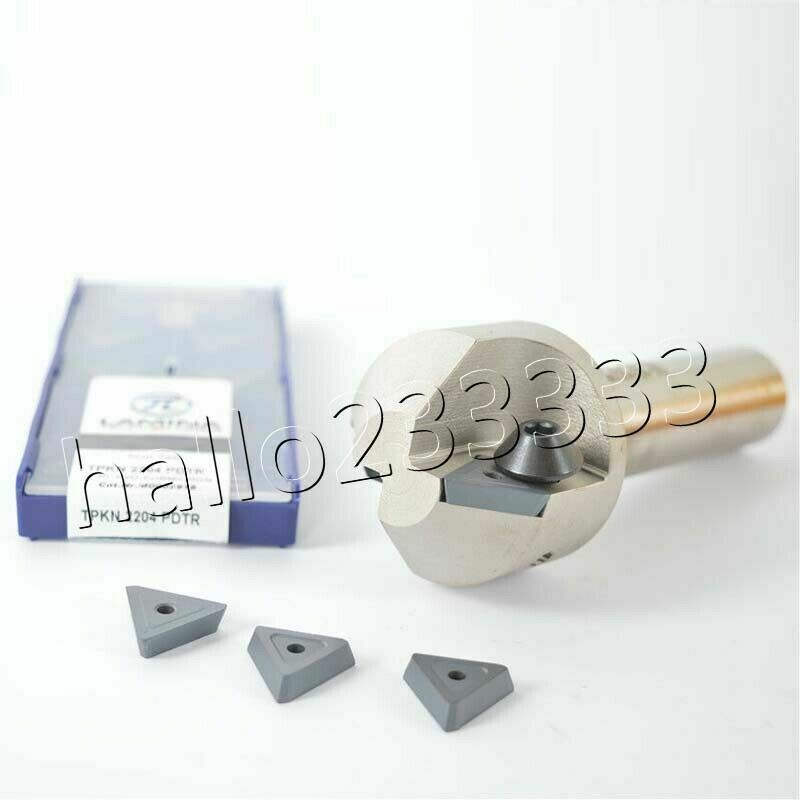 45° TP45C25-50-130 straight shank centering chamfering cutter+TPKN 2204 Inserts