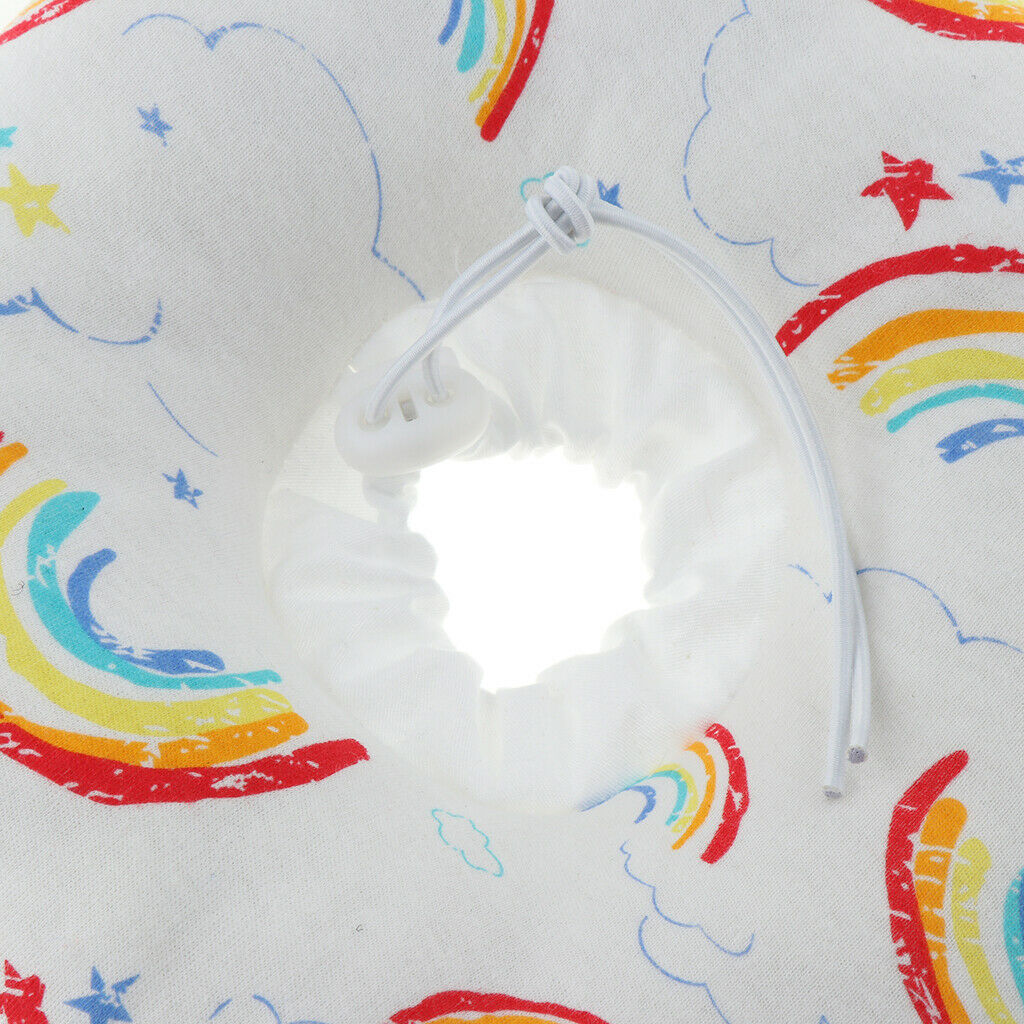 Protective Pet Collar for Recovery Dog Cat Soft Dog Collar  Rainbow S