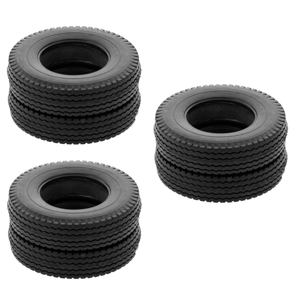 6 Pieces 1:14 RC Rock Crawler Rubber Tires Cover Replacements for Tamiya