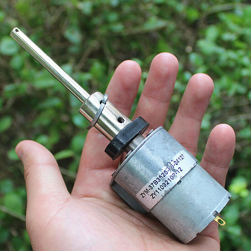 1pcs DC 12V long axis DC gear motor 60 rpm 37 gearbox high torque gear motor