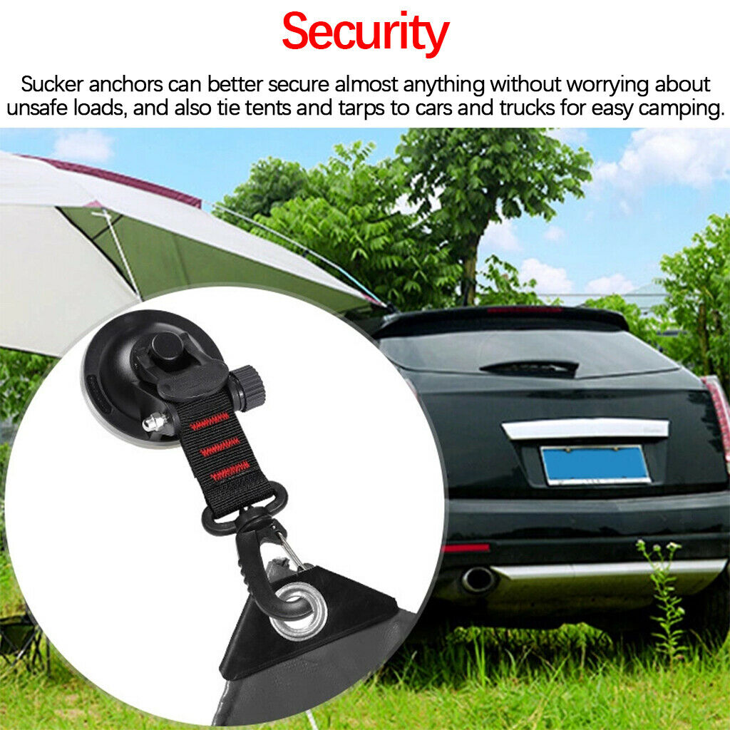 Max 10 kg Car Camping Vacuum Suction Cup Anchor with Hook for Bathroom