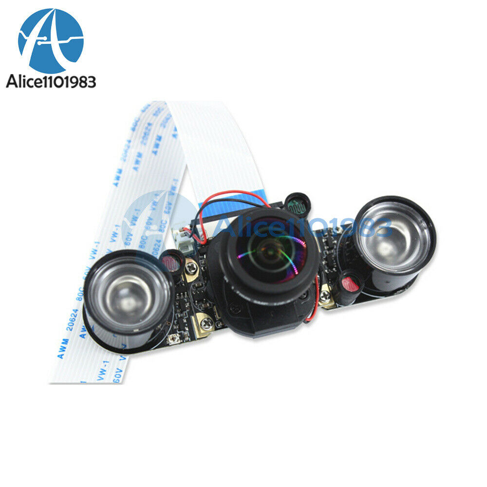 1080P Camera Module Board 5MP 175Â° Fish Eye IR CUT Night Vision For Raspberry Pi